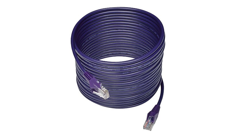 Eaton Tripp Lite Series Cat5e 350 MHz Snagless Molded (UTP) Ethernet Cable (RJ45 M/M), PoE - Purple, 25 ft. (7,62 m) -