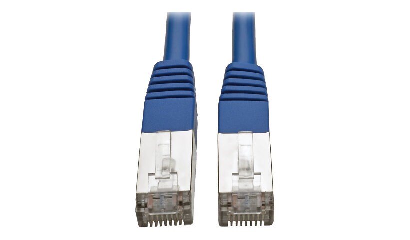 Eaton Tripp Lite Series Cat5e 350 MHz Molded Shielded (STP) Ethernet Cable (RJ45 M/M), PoE, Blue, 15 ft. (4.57 m) -