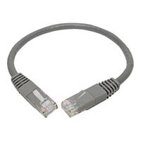 Eaton Tripp Lite Series Cat6 Gigabit Molded (UTP) Ethernet Cable (RJ45 M/M), PoE, Gray, 1 ft. (0.31 m) - patch cable -