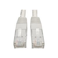 Eaton Tripp Lite Series Cat6 Gigabit Molded (UTP) Ethernet Cable (RJ45 M/M), PoE, White, 2 ft. (0.61 m) - patch cable -