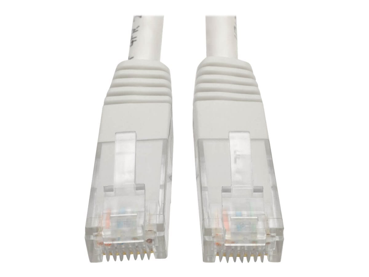 Eaton Tripp Lite Series Cat6 Gigabit Molded (UTP) Ethernet Cable (RJ45 M/M), PoE, White, 6 ft. (1.83 m) - patch cable -