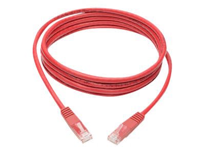 Eaton Tripp Lite Series Cat6 Gigabit Molded (UTP) Ethernet Cable (RJ45 M/M), PoE, Red, 7 ft. (2.13 m) - patch cable -