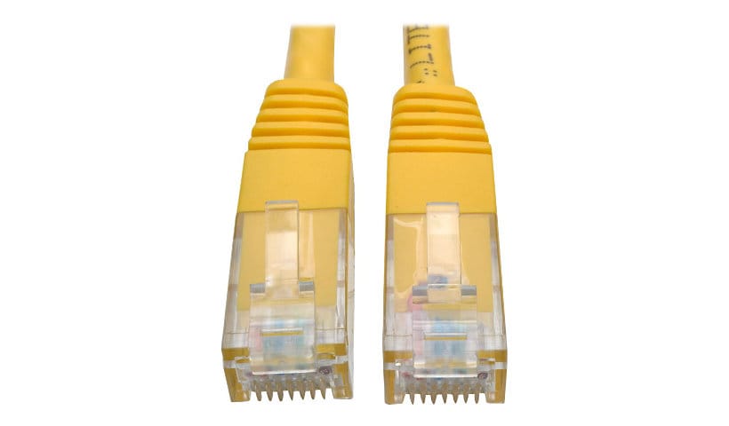 Eaton Tripp Lite Series Cat6 Gigabit Molded (UTP) Ethernet Cable (RJ45 M/M), PoE, Yellow, 7 ft. (2,13 m) - patch cable -