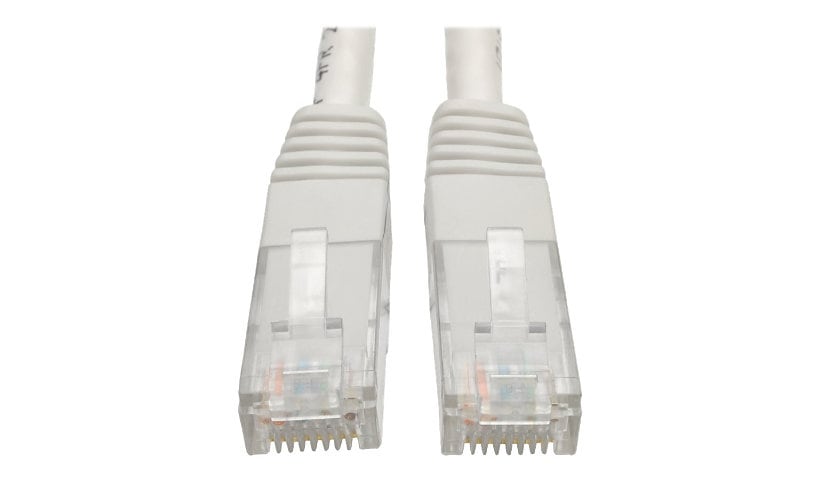 Eaton Tripp Lite Series Cat6 Gigabit Molded (UTP) Ethernet Cable (RJ45 M/M), PoE, White, 10 ft. (3,05 m) - patch cable -