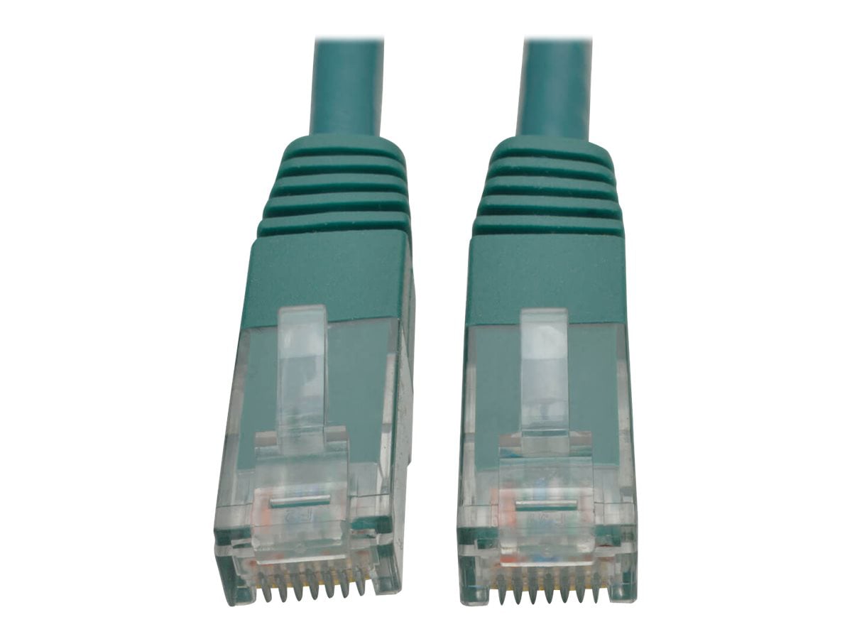 Eaton Tripp Lite Series Cat6 Gigabit Molded (UTP) Ethernet Cable (RJ45 M/M), PoE, Green, 12 ft. (3.66 m) - patch cable -