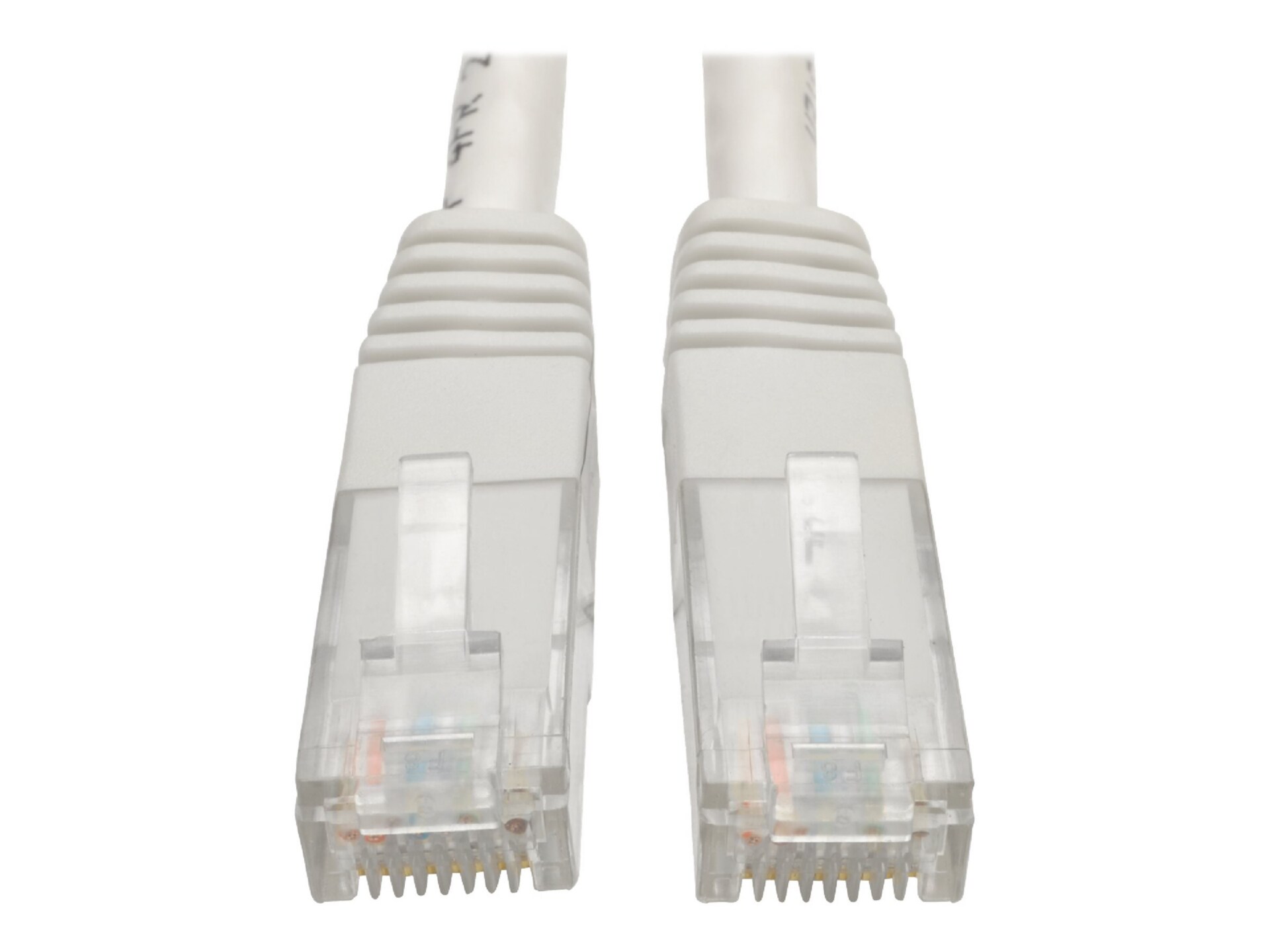 Eaton Tripp Lite Series Cat6 Gigabit Molded (UTP) Ethernet Cable (RJ45 M/M), PoE, White, 15 ft. (4.57 m) - patch cable -