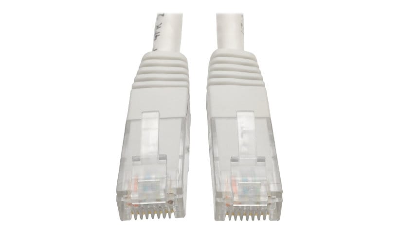 Eaton Tripp Lite Series Cat6 Gigabit Molded (UTP) Ethernet Cable (RJ45 M/M), PoE, White, 15 ft. (4.57 m) - patch cable -