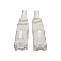 Tripp Lite Cat6 Cat5e Gigabit Molded Patch Cable RJ45 M/M 550MHz White 20ft