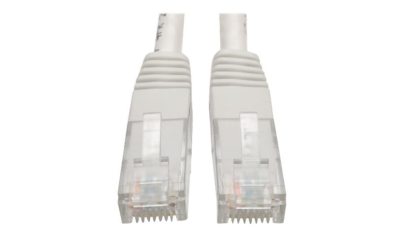 Eaton Tripp Lite Series Cat6 Gigabit Molded (UTP) Ethernet Cable (RJ45 M/M), PoE, White, 25 ft. (7,62 m) - patch cable -