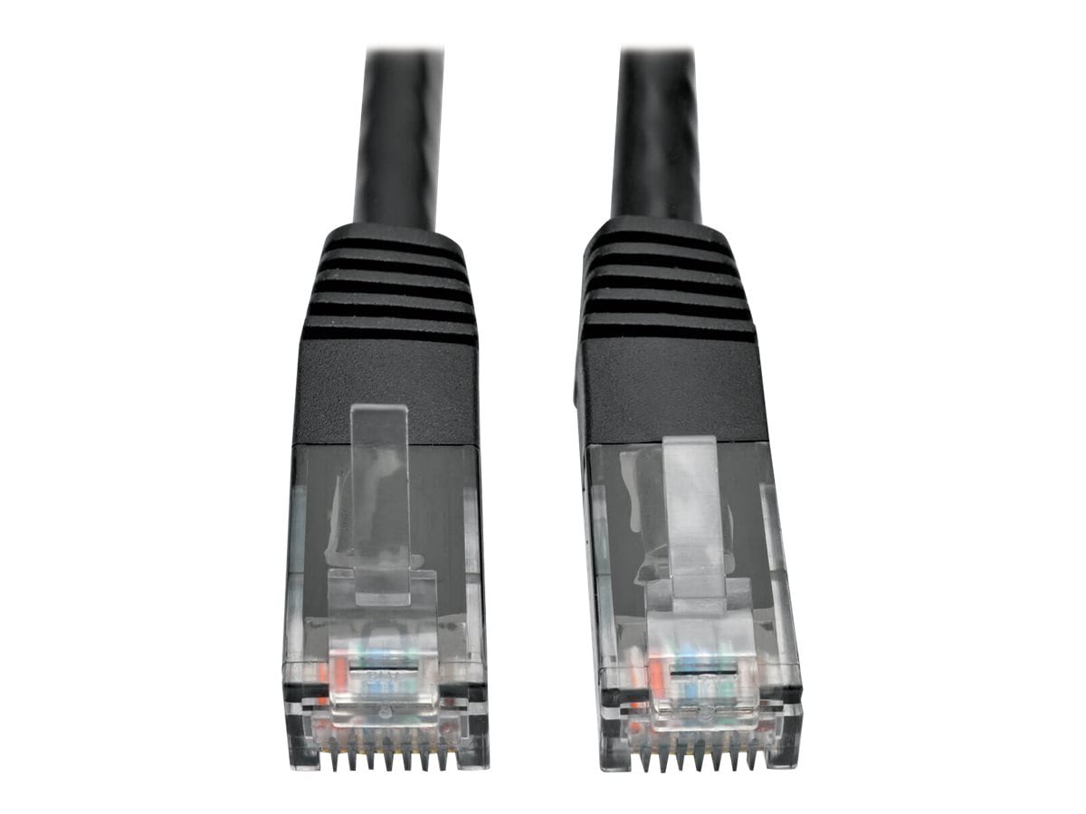 Eaton Tripp Lite Series Cat6 Gigabit Molded (UTP) Ethernet Cable (RJ45 M/M), PoE, Black, 35 ft. (10.67 m) - patch cable