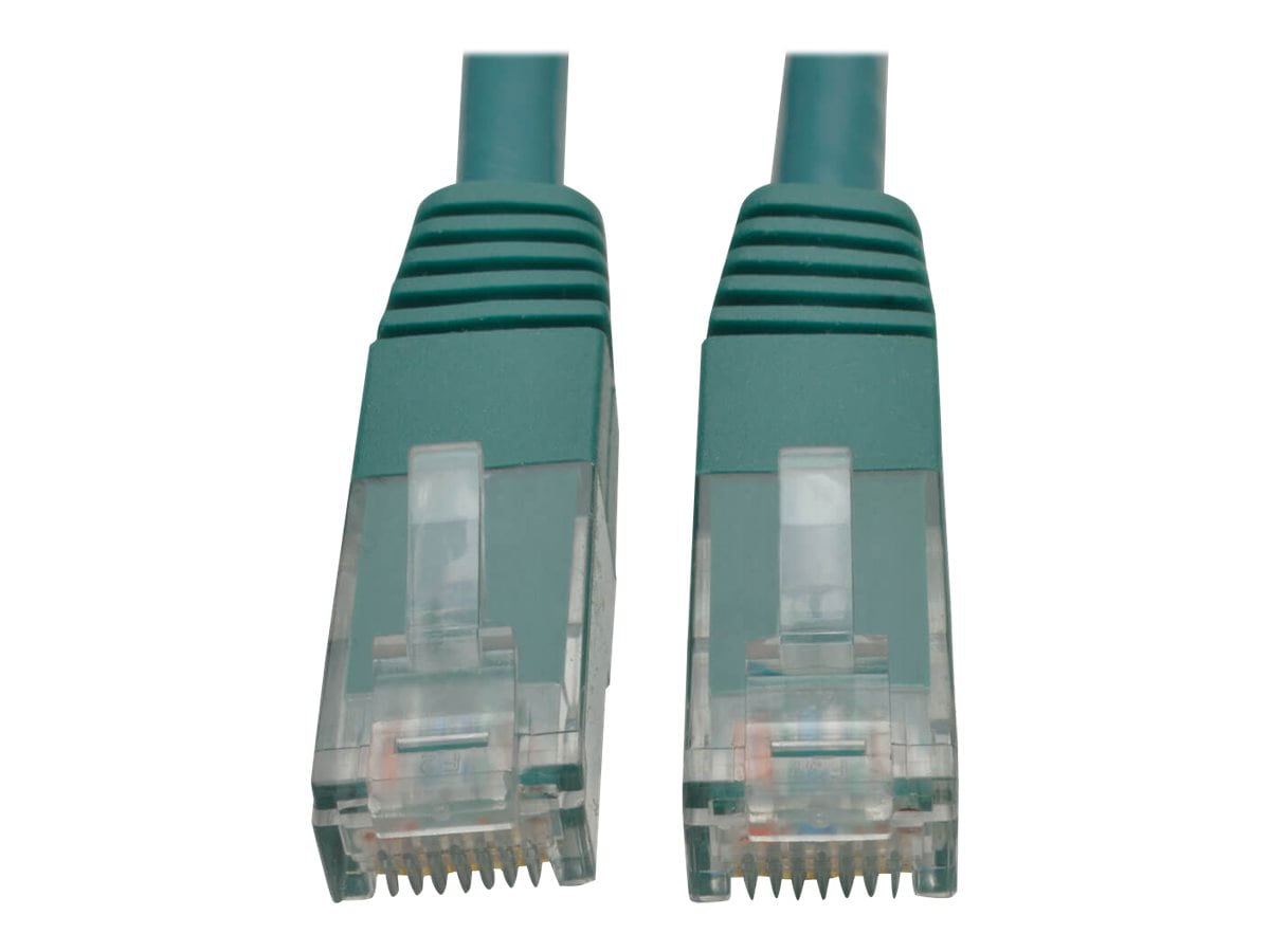 Eaton Tripp Lite Series Cat6 Gigabit Molded (UTP) Ethernet Cable (RJ45 M/M), PoE, Green, 35 ft. (10.67 m) - patch cable
