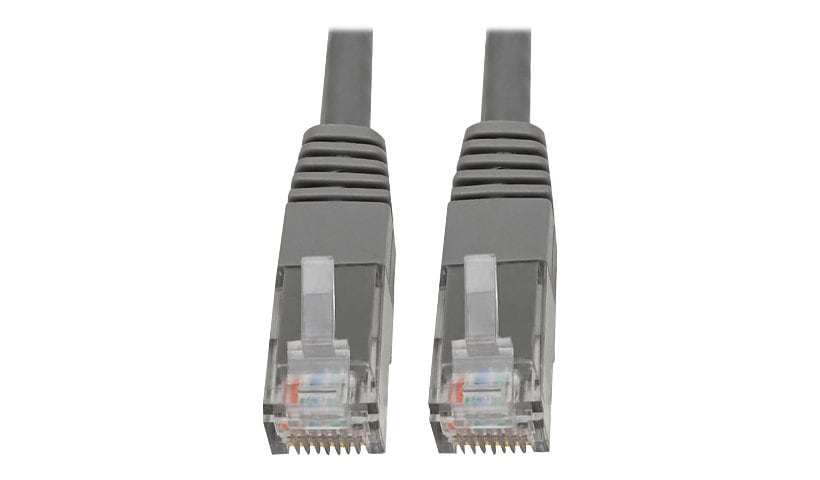 Eaton Tripp Lite Series Cat6 Gigabit Molded (UTP) Ethernet Cable (RJ45 M/M), PoE, Gray, 35 ft. (10.67 m) - patch cable -
