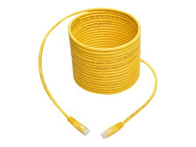 Eaton Tripp Lite Series Cat6 Gigabit Molded (UTP) Ethernet Cable (RJ45 M/M), PoE, Yellow, 35 ft. (10.67 m) - patch cable