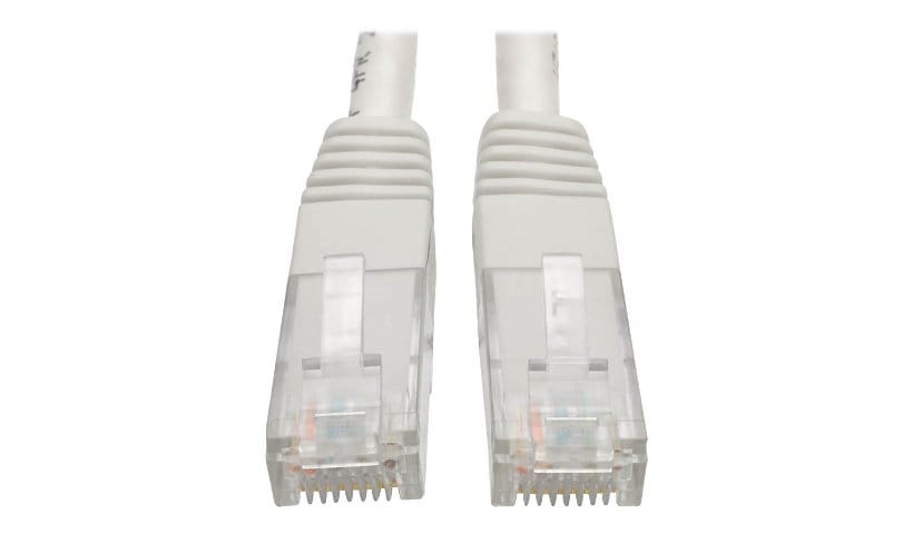 Eaton Tripp Lite Series Cat6 Gigabit Molded (UTP) Ethernet Cable (RJ45 M/M), PoE, White. 100 ft. (30.5 m) - patch cable