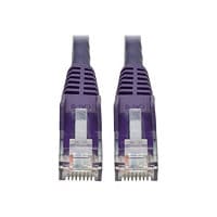 Eaton Tripp Lite Series Cat6 Gigabit Snagless Molded (UTP) Ethernet Cable (RJ45 M/M), PoE, Purple, 1 ft. (0.31 m) -