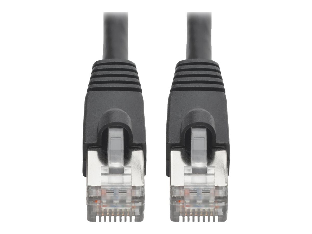 Eaton Tripp Lite Series Cat6a 10G Snagless Shielded STP Ethernet Cable (RJ45 M/M), PoE, Black, 10 ft. (3,05 m) - patch