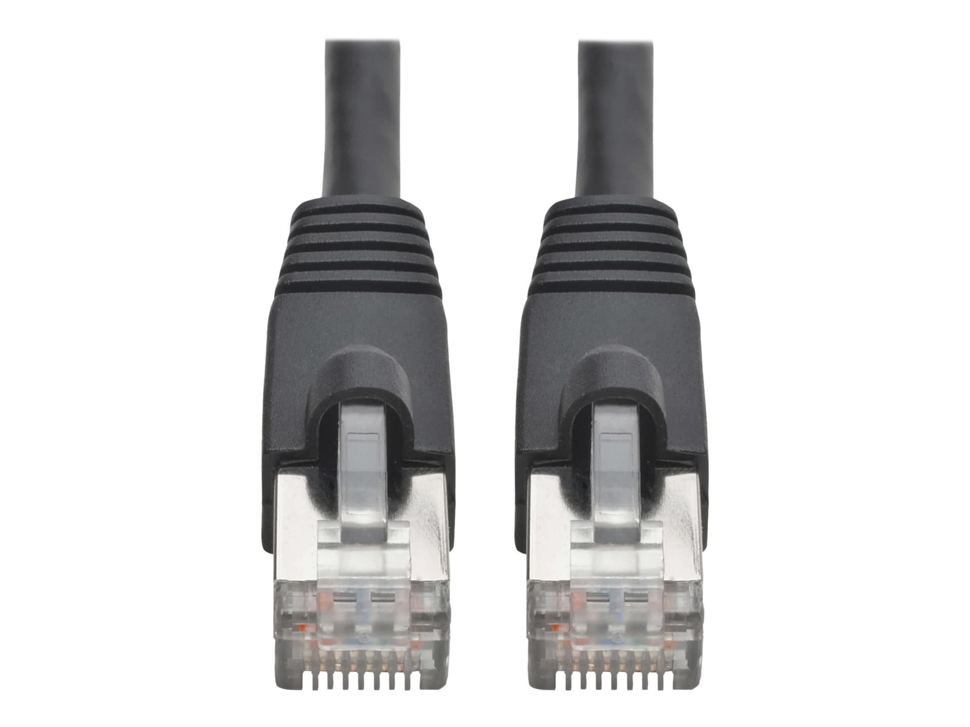 Eaton Tripp Lite Series Cat6a 10G Snagless Shielded STP Ethernet Cable (RJ45 M/M), PoE, Black, 35 ft. (10,67 m) - patch