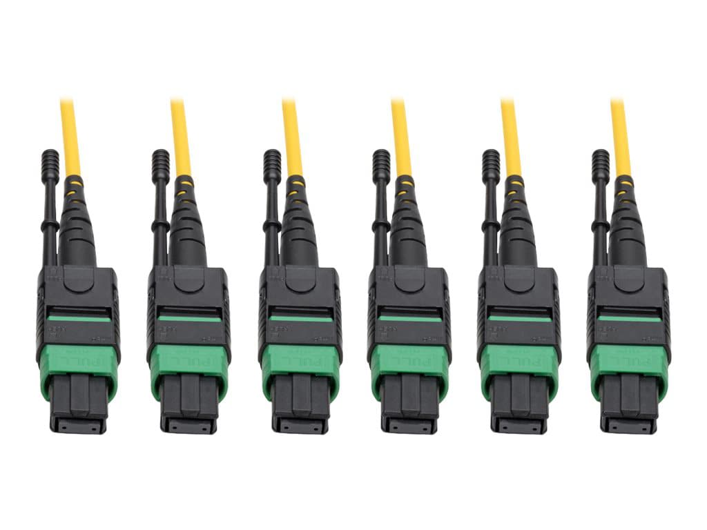 Eaton Tripp Lite Series MTP/MPO (APC) Singlemode Slim Trunk Cable, 24-Strand, 40/100 GbE, 40/100GBASE-PLR4, Plenum, 6mm