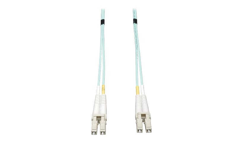 Tripp Lite 12M 10Gb Duplex Multimode 50/125 OM3 LSZH Fiber Cable LC/LC 12 Meters - cordon de raccordement - 12 m - aqua