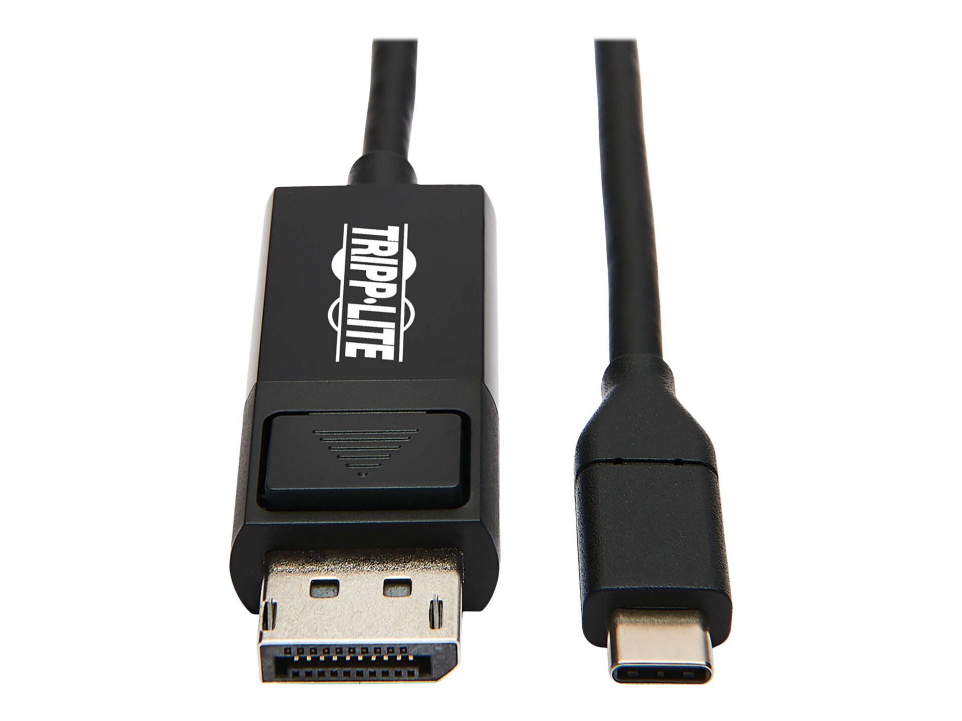 Tripp Lite USB C to DisplayPort Adapter Cable USB 3.1 Gen 1 Locking 4K USB Type-C to DP, USB C to DP, 3ft - DisplayPort