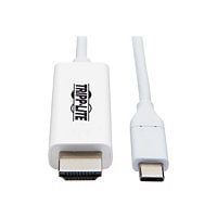 Tripp Lite USB C to HDMI Adapter Cable USB 3.1 Gen 1 4K M/M USB-C White 6ft - câble vidéo - HDMI / USB - 1.8 m