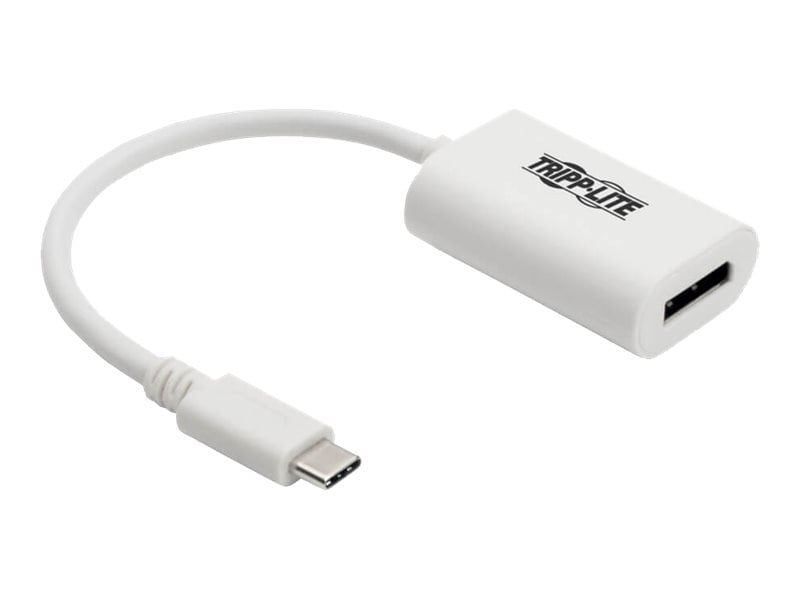 Tripp Lite USB C to DisplayPort Adapter Converter 4K White USB Type C to DP