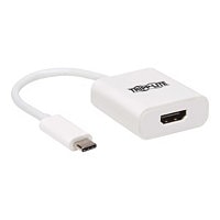 Tripp Lite USB-C to HDMI 4K Adapter with HDR - M/F, Type-C, USB 3.1, Thunderbolt 3 Compatible, 4K @ 60 Hz, White -