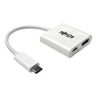 Tripp Lite USB C to HDMI Video Adapter Converter 4Kx2K w/ USB-C PD Charging Port, USB-C to HDMI, USB Type-C to HDMI, USB