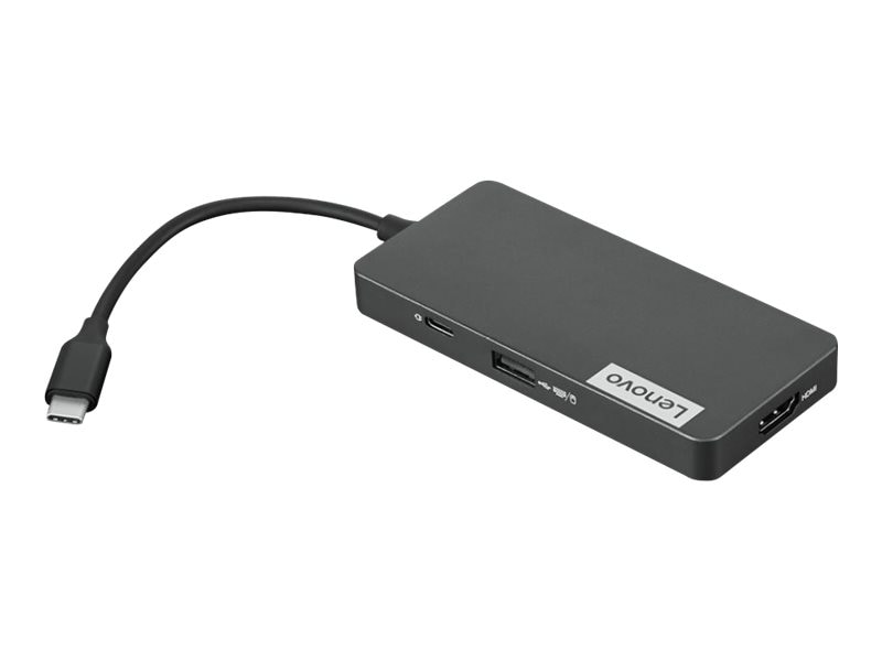 Lenovo USB-C 7-in-1 Hub - station d'accueil - USB-C - HDMI