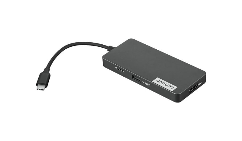 Lenovo USB-C 7-in-1 Hub - station d'accueil - USB-C - HDMI