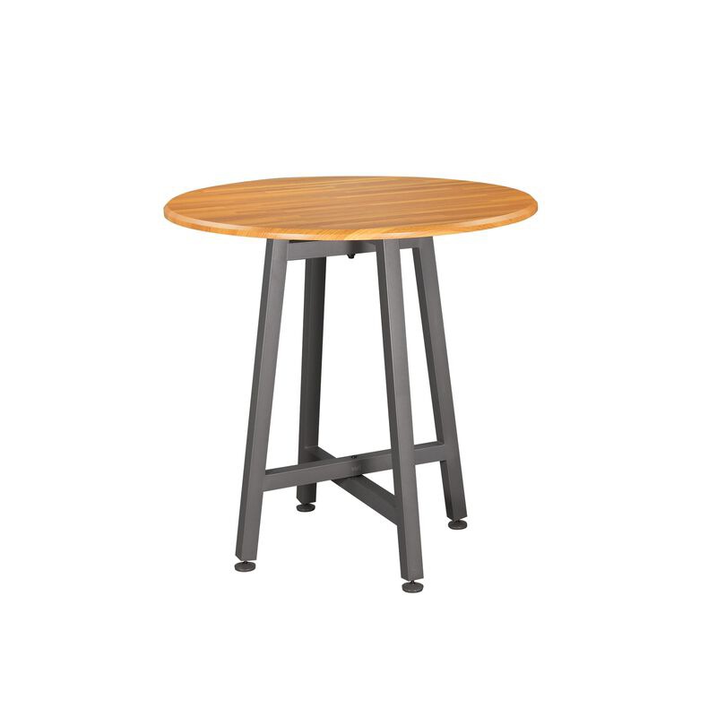 Vari Standing Round Table (Butcher Block)