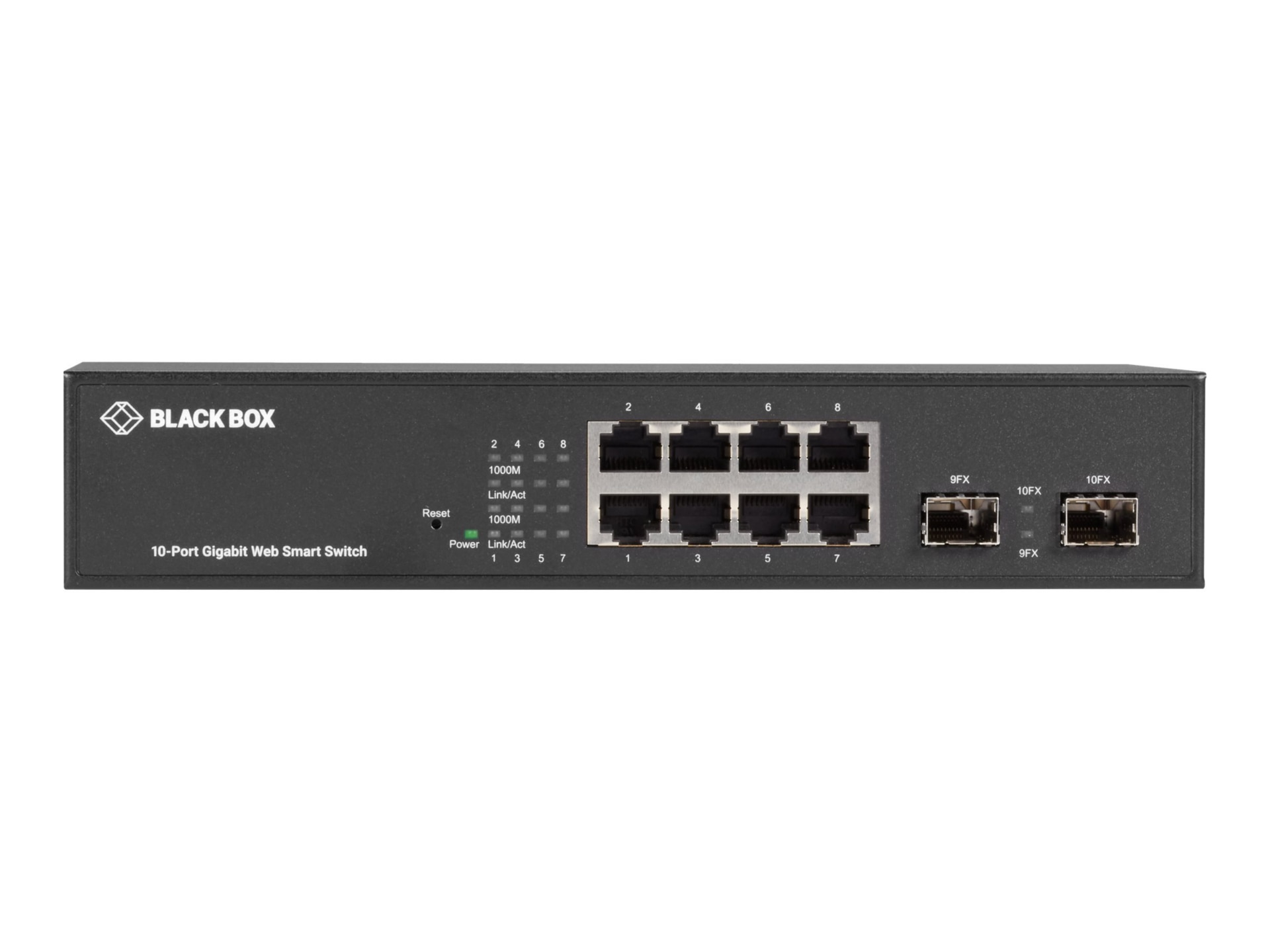 Thumbnail 2 of 5 for Black Box LGB700 Series Web Smart Gigabit Ethernet Switch - switch - 10 ports - smart - TAA Compliant