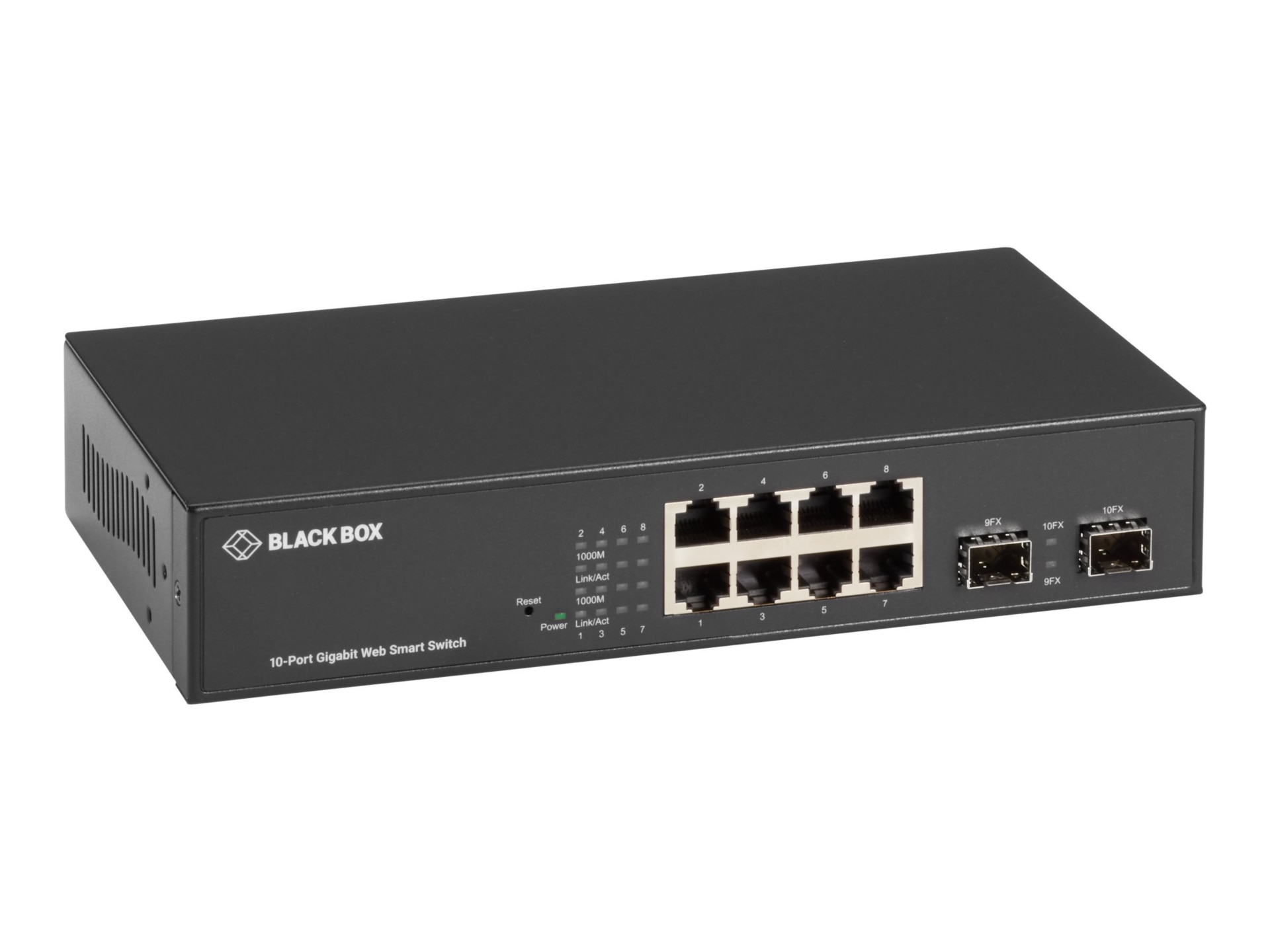 Thumbnail 3 of 5 for Black Box LGB700 Series Web Smart Gigabit Ethernet Switch - switch - 10 ports - smart - TAA Compliant