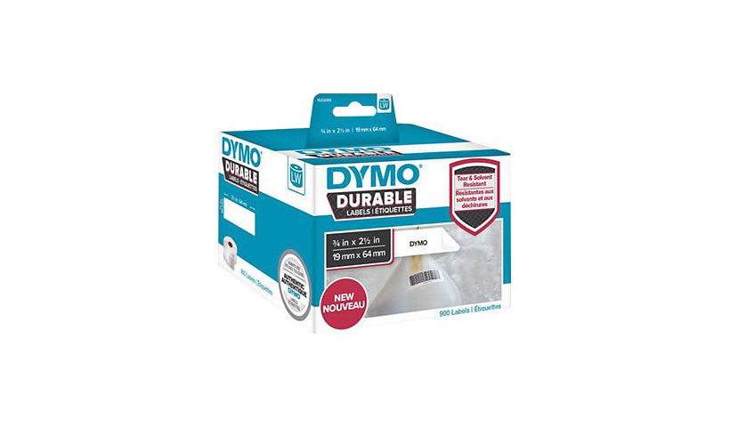 DYMO LabelWriter DURABLE - étiquettes code à barres - 900 étiquette(s) - 64 x 19 mm