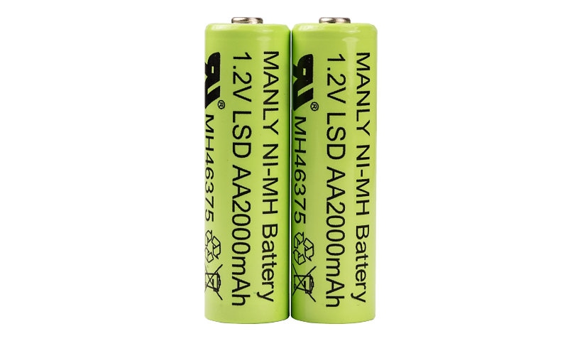 Socket battery - 2 x AA type - NiMH