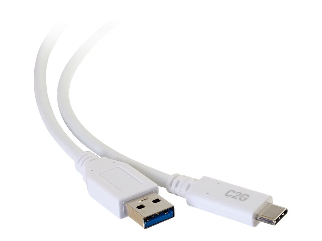 USB-C Type A to C USB 3.0 3ft White Cable