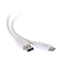 C2G 3ft USB C to USB SuperSpeed Cable - USB C to USB A Cable - USB 3.1 - 3A, 5Gbps - White - M/M