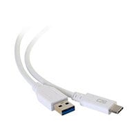 C2G 6ft USB C to USB SuperSpeed Cable - USB C to USB A Cable - USB 3.1 - 3A, 5Gbps - White - M/M