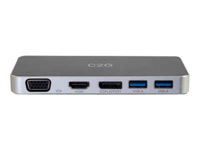 Thumbnail 6 of 17 for C2G USB C Docking Station - Dual Monitor Docking Station with 4K HDMI, DP, and VGA - Power Delivery up to 100W