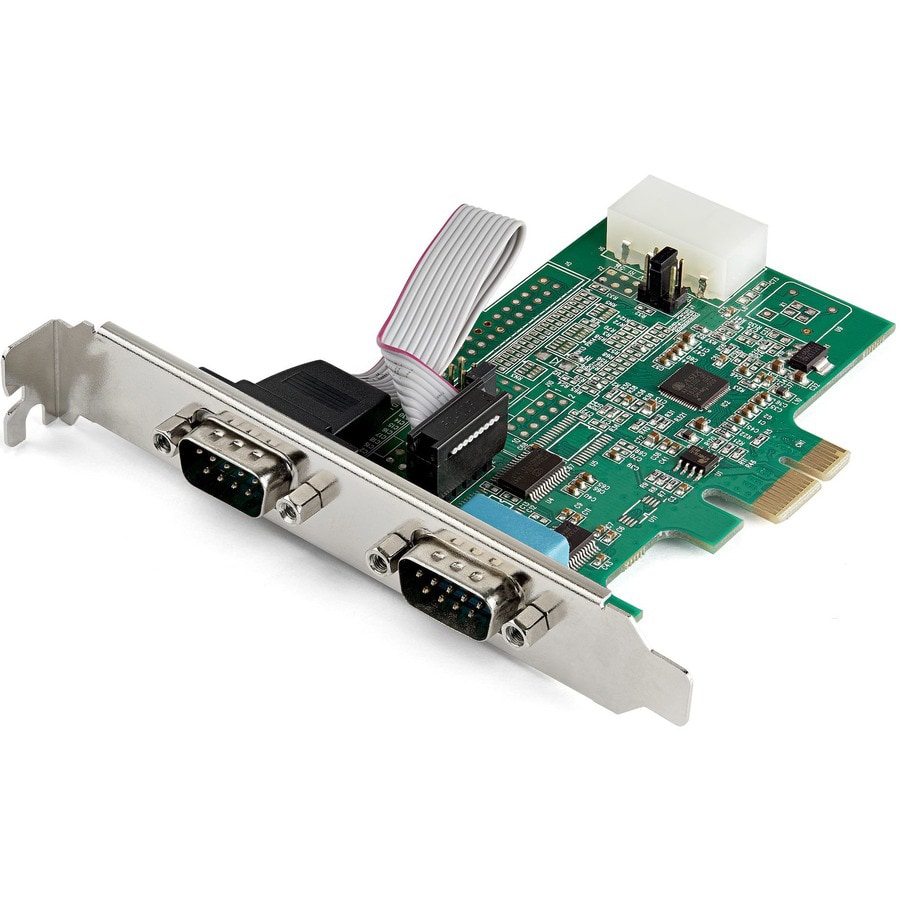 StarTech.com 2-port PCI Express RS232 Serial Adapter Card, PCIe to Dual Ser