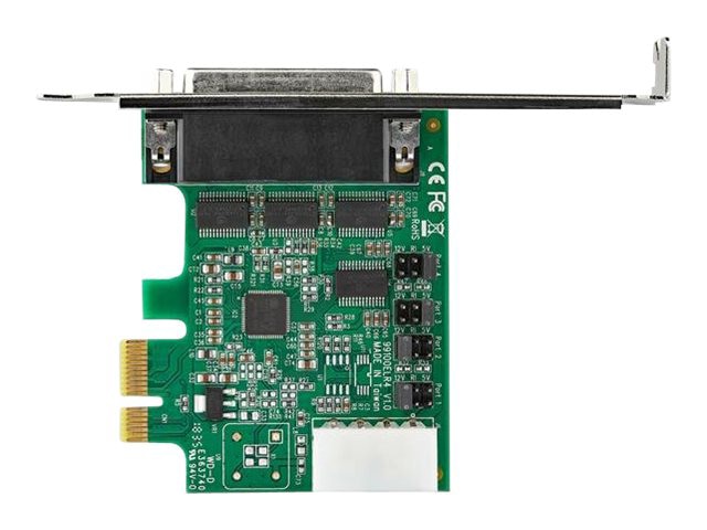 StarTech.com 4-port PCI Express RS232 Serial Adapter Card - PCIe Serial DB9