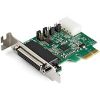 StarTech.com 4-port PCI Express RS232 Serial Adapter Card - PCIe Serial DB9 Controller - Low Profile