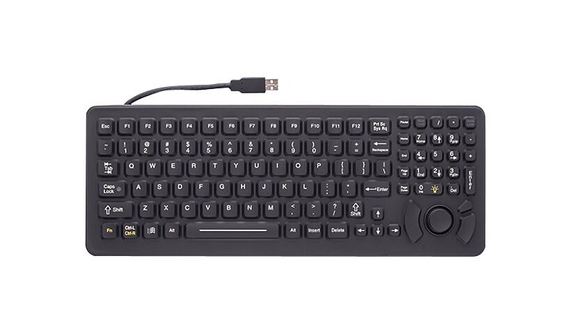 iKey SlimKey SLK-102-FSR - keyboard - with Force Sensing Resistor Pointing