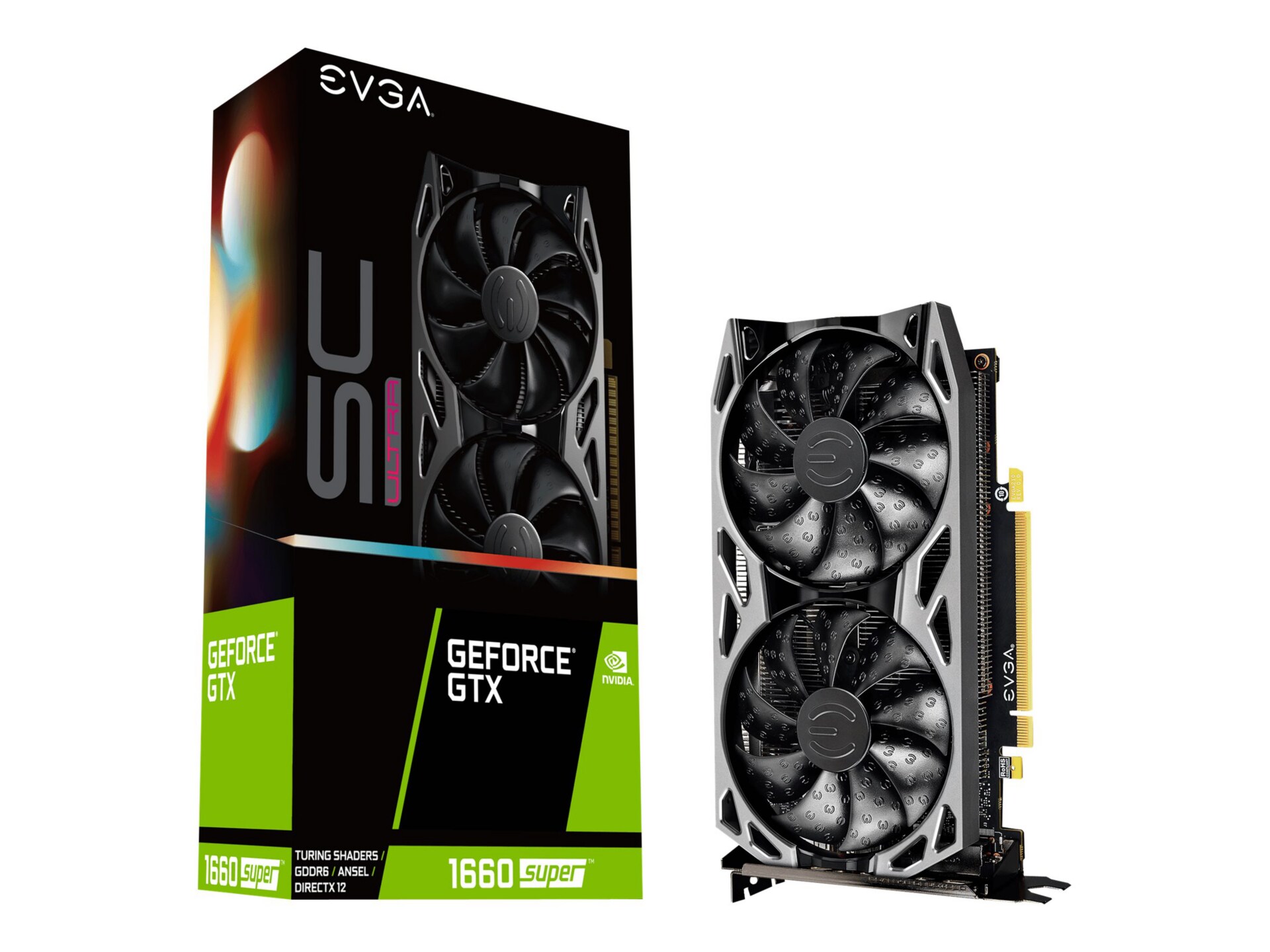 EVGA GeForce GTX 1660 SUPER SC ULTRA GAMING - graphics card - GF GTX 1660  SUPER - 6 GB