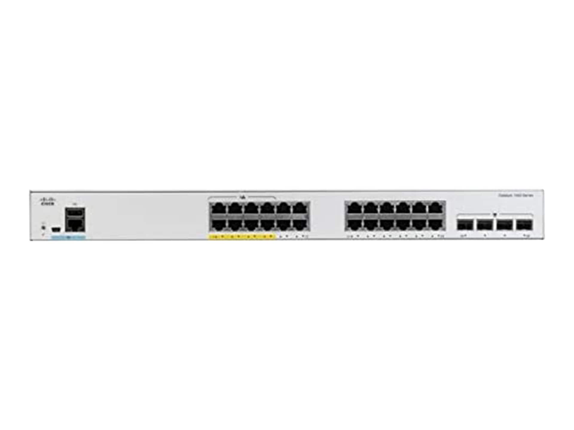 Cisco Catalyst 1000-24FP-4G-L - switch - 24 ports - managed - rack-mountabl