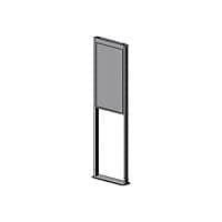 Peerless-AV SmartMount Floor mount DS-OM55ND-FLOOR stand - for LCD display - matte black
