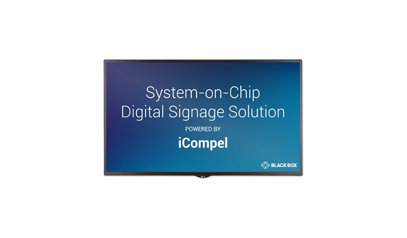 Black Box iCOMPEL System-on-Chip - subscription license (3 years) + Double Diamond Warranty (Standard) - 1 screen