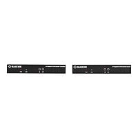 Black Box KVX Series KVM Extender over Fiber - 4K, Single-Head, DisplayPort, USB 2.0 Hub, Serial, SFP, Audio, Local
