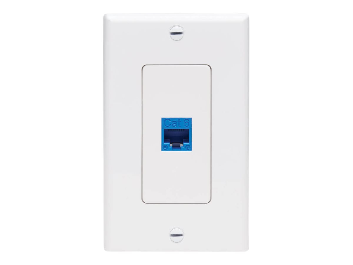 Tripp Lite Center Plate Insert Decora Vertical 1-Port for A/V VoIP Ethernet