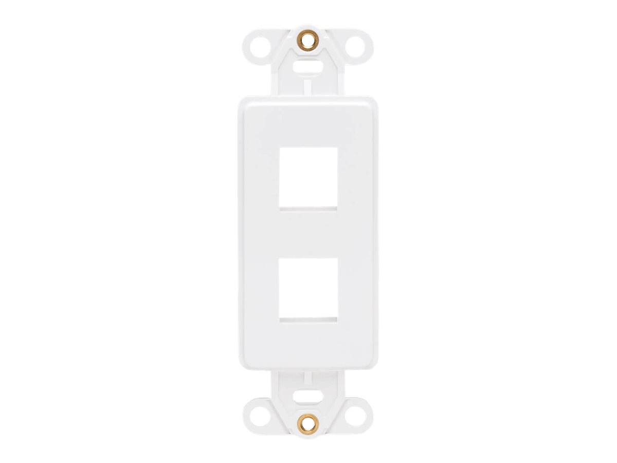 Tripp Lite Center Plate Insert Decora Vertical 2-Port for A/V VoIP Ethernet